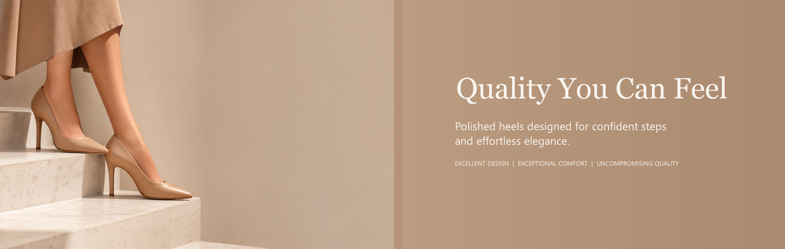 Quality You Can Feel — polished heels designed for confident steps